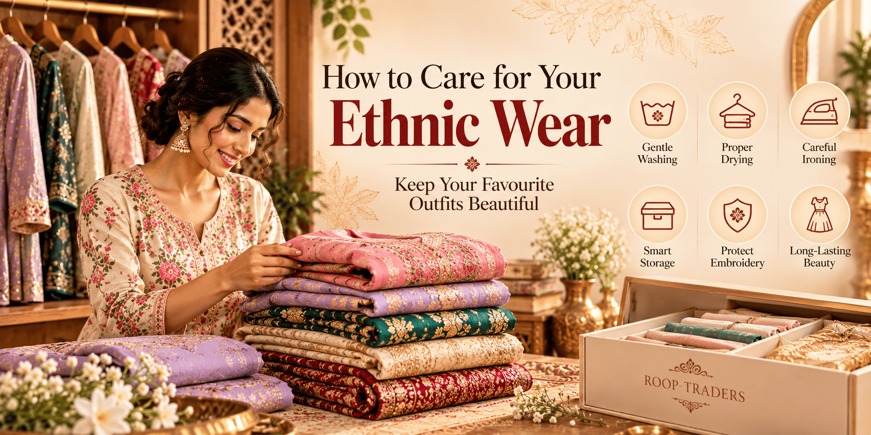 How to Care for Ethnic Wear | Roop Traders