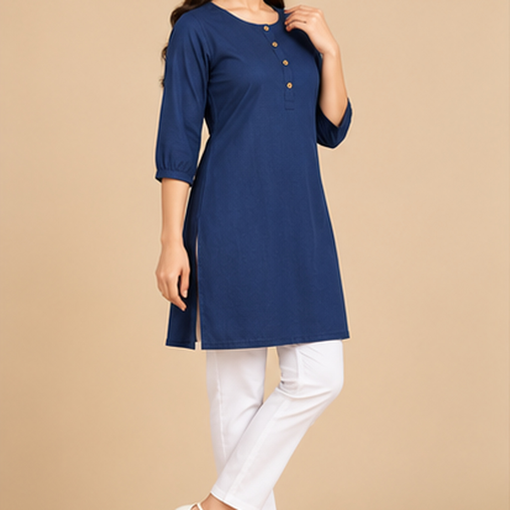 Classic Solid Straight Tunic