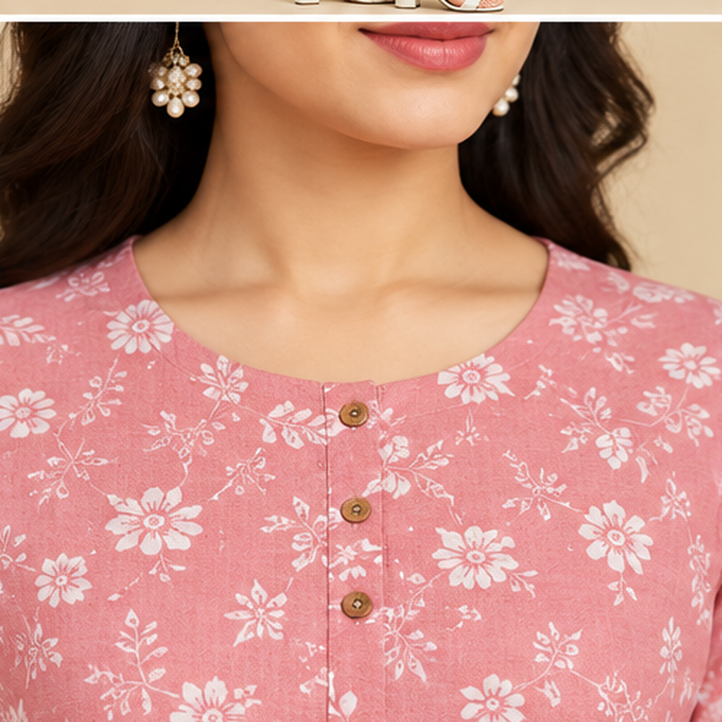 Floral Print Cotton Tunic