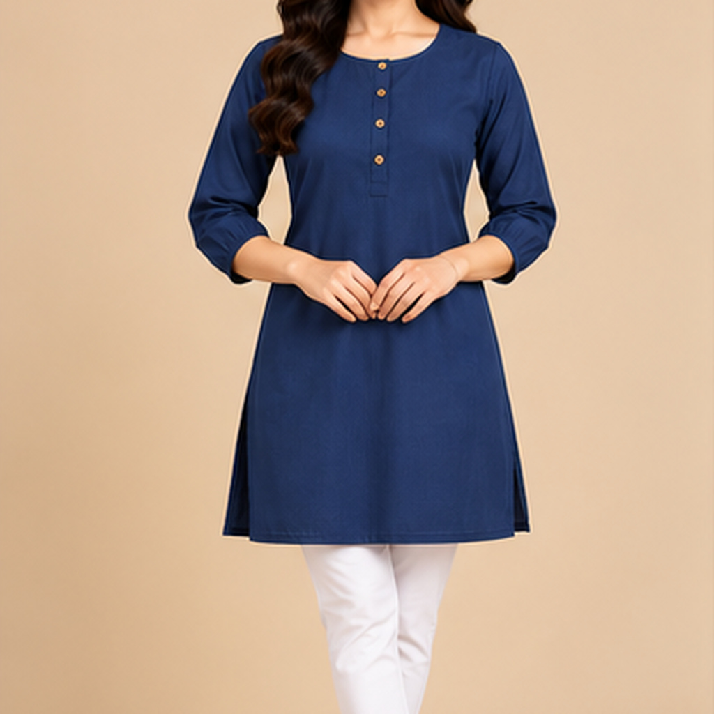 Classic Solid Straight Tunic