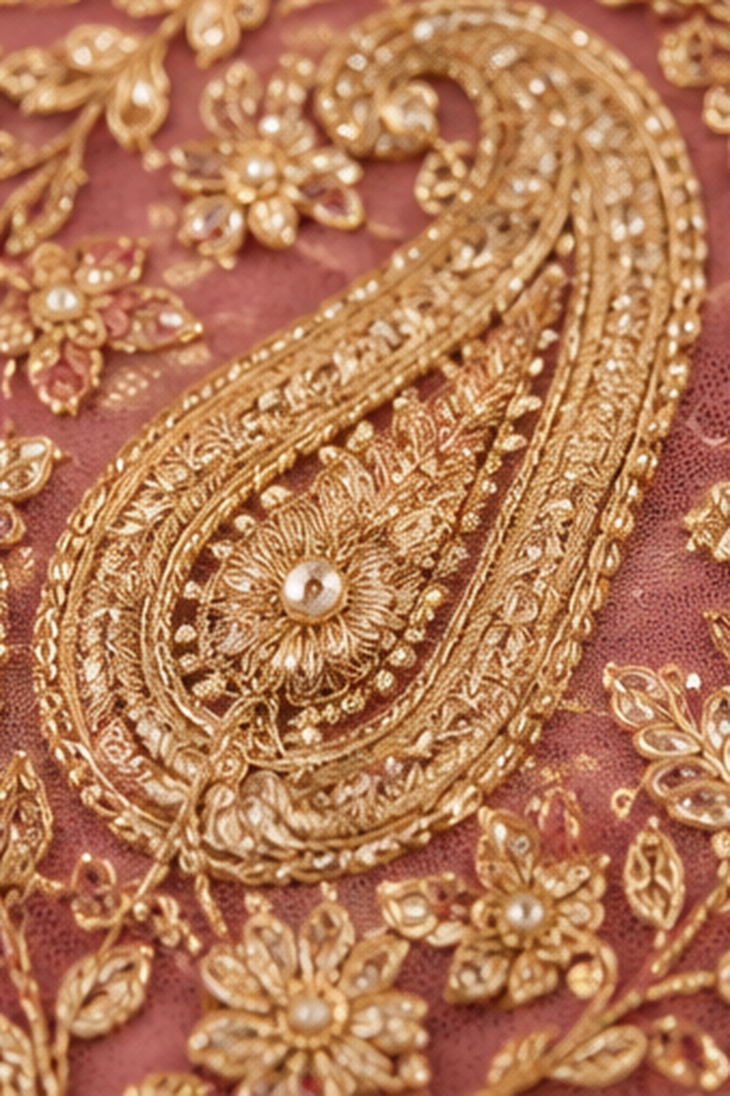 Royal Zari Embroidered Chiffon Dupatta