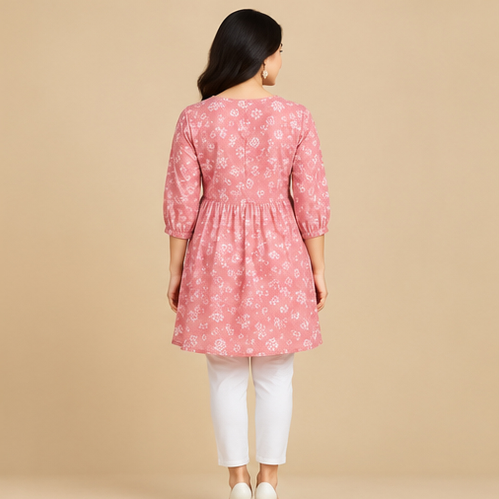 Floral Print Cotton Tunic