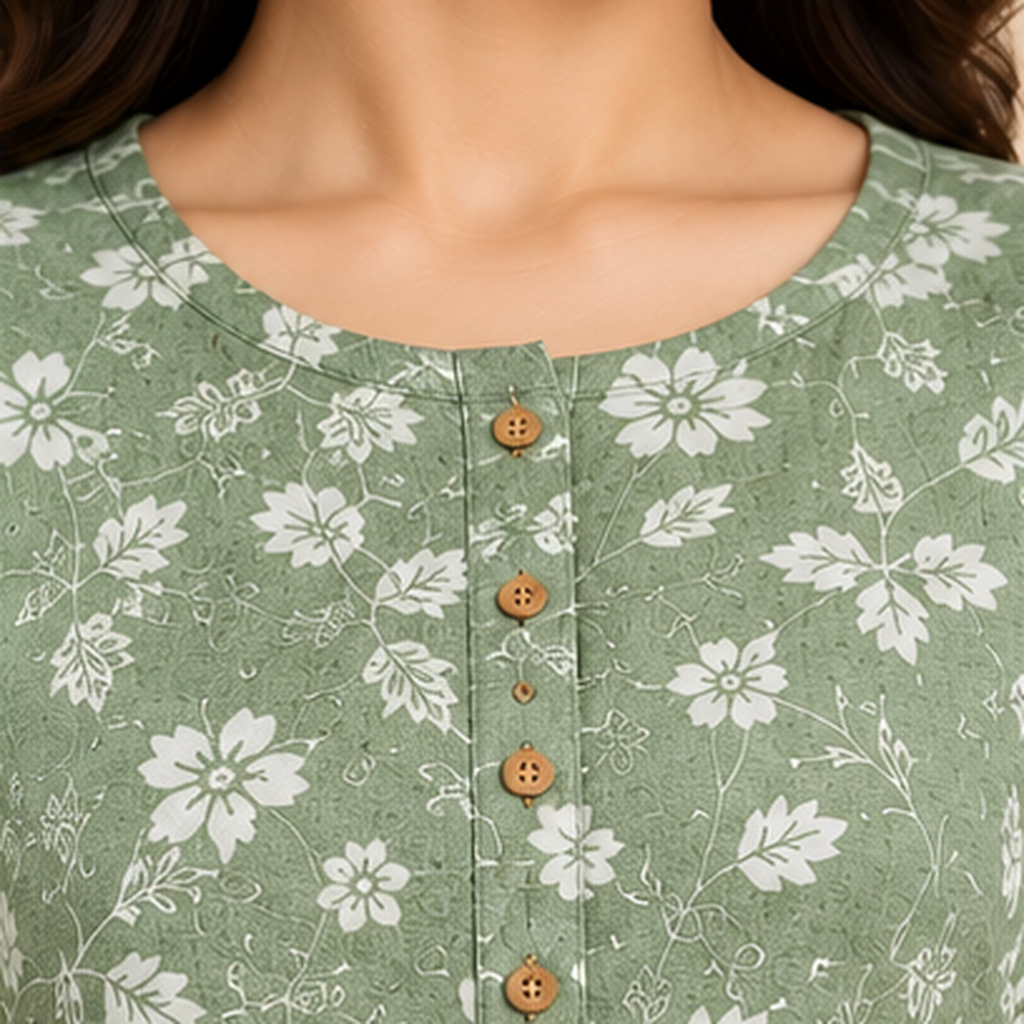 Floral Print Cotton Tunic
