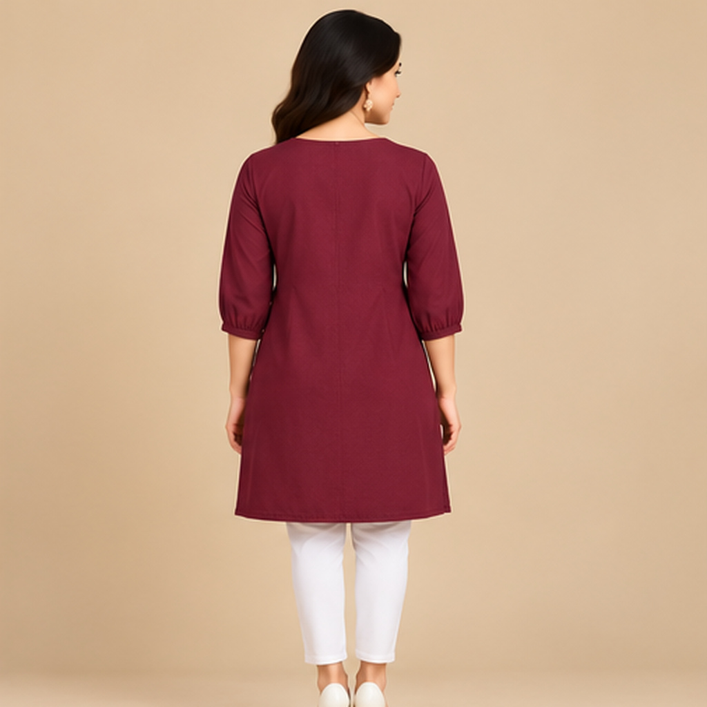 Classic Solid Straight Tunic
