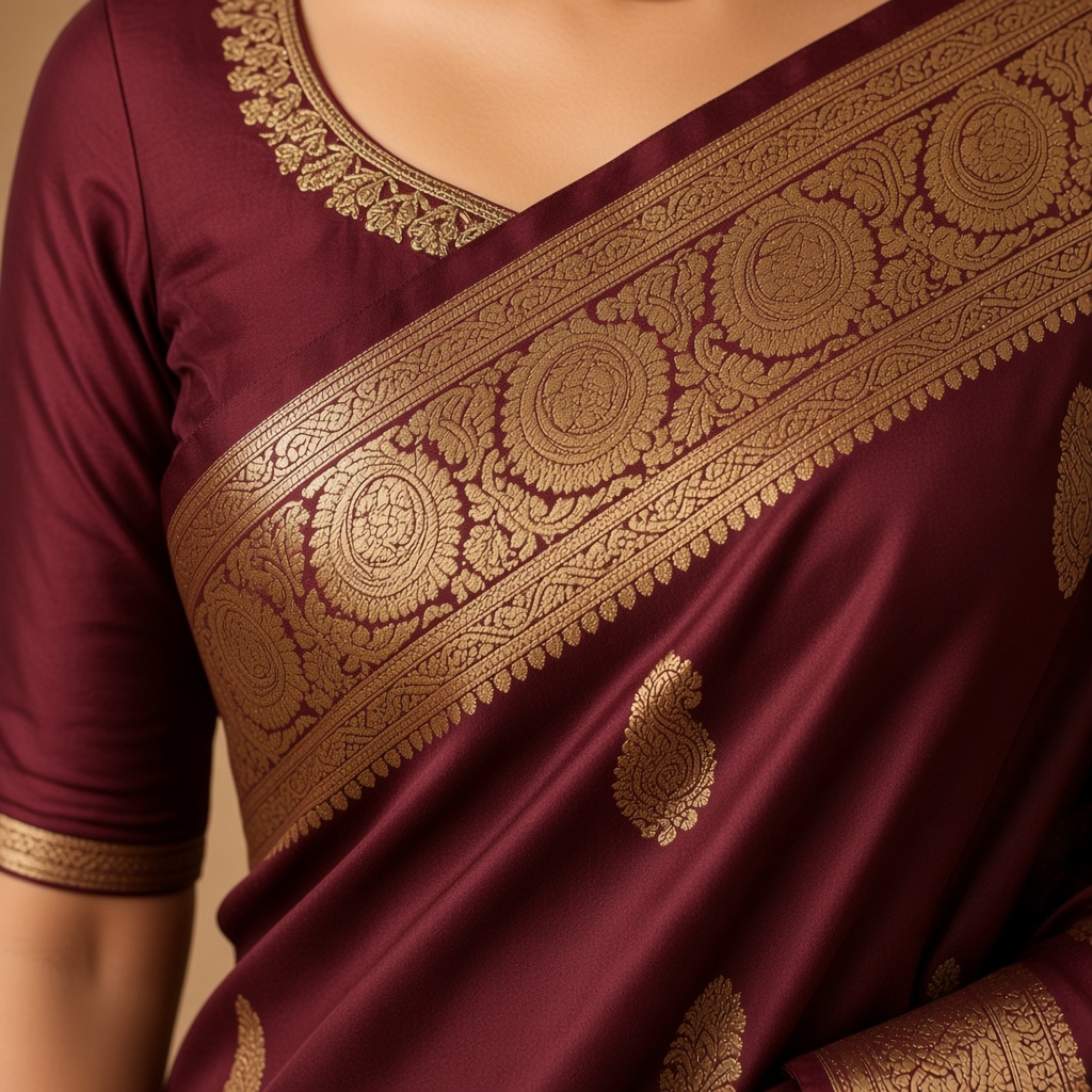 Banarasi Paisley Brocade Silk Saree
