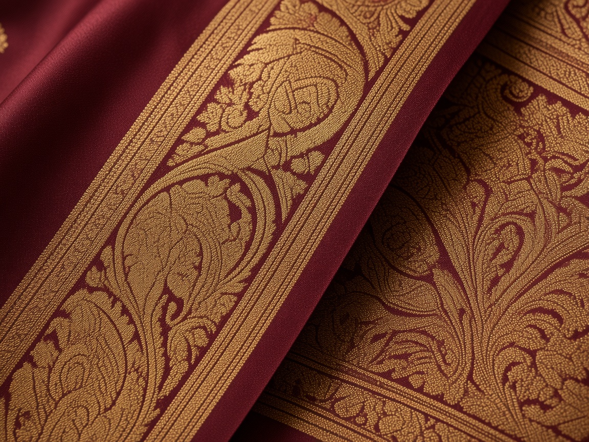 Banarasi Paisley Brocade Silk Saree