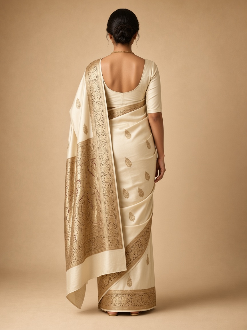 Banarasi Paisley Brocade Silk Saree