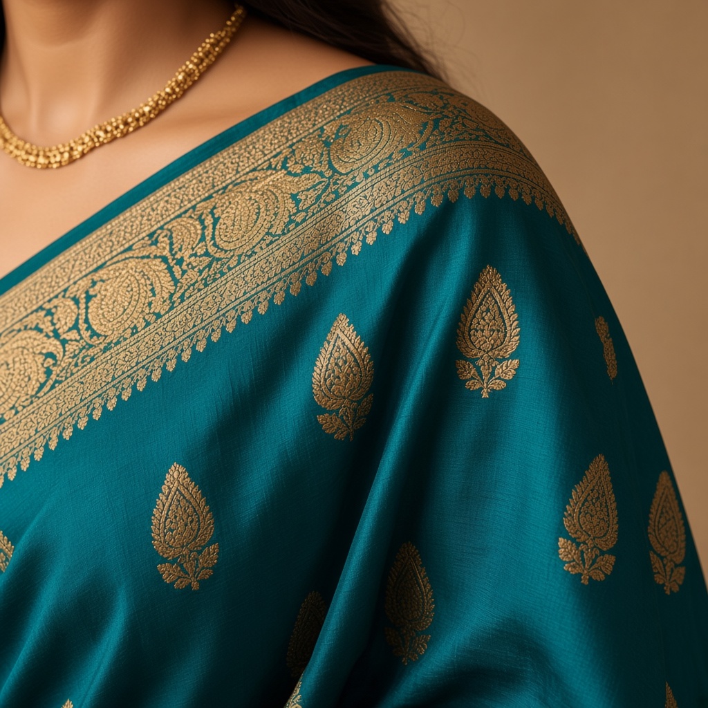 Banarasi Paisley Brocade Silk Saree