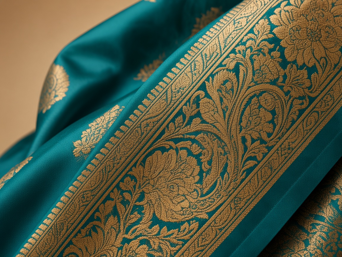 Banarasi Paisley Brocade Silk Saree