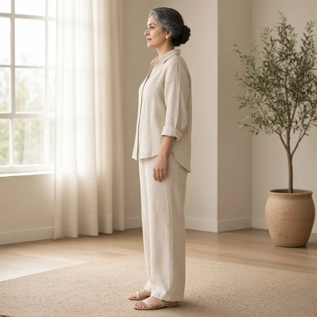 Beige Linen Relaxed Co-ord Set