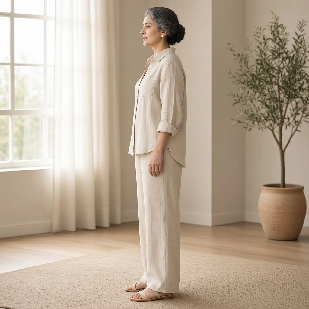 Beige Linen Relaxed Co-ord Set