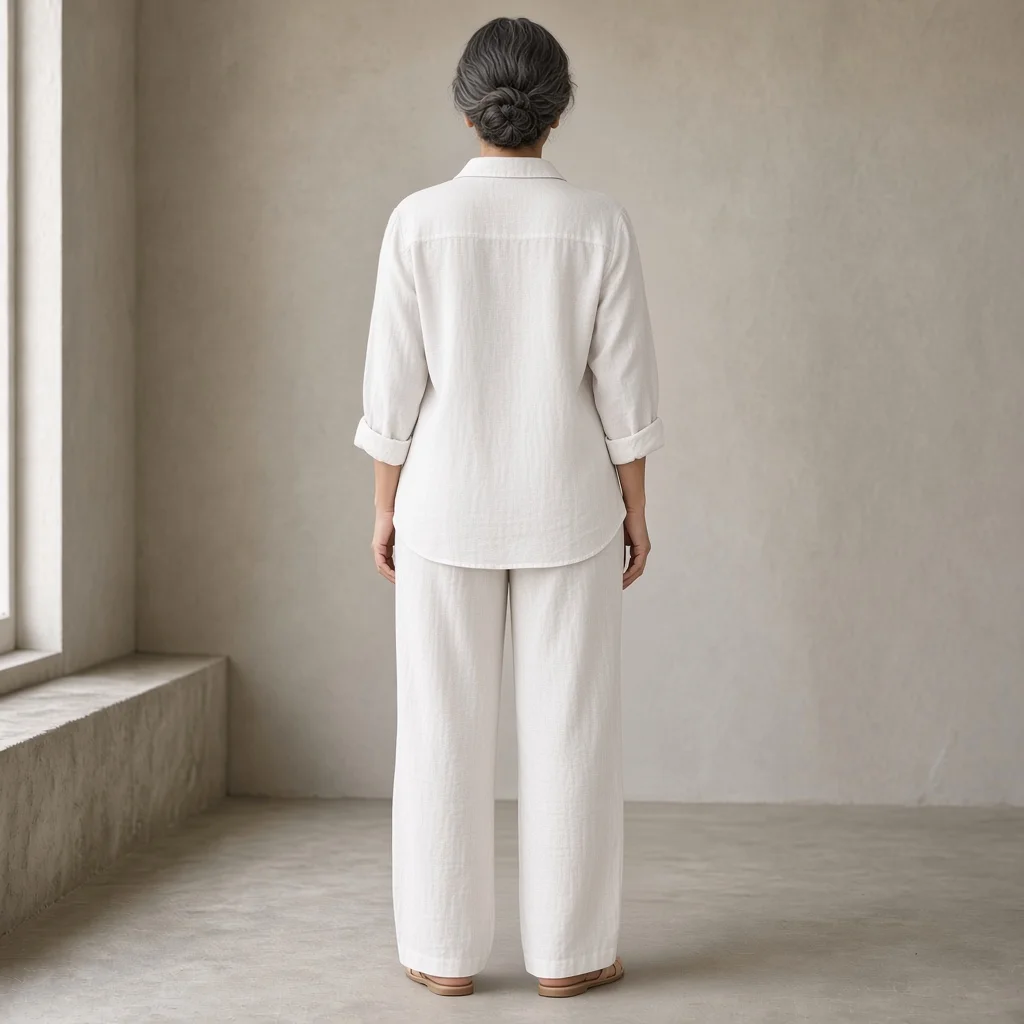 Beige Linen Relaxed Co-ord Set