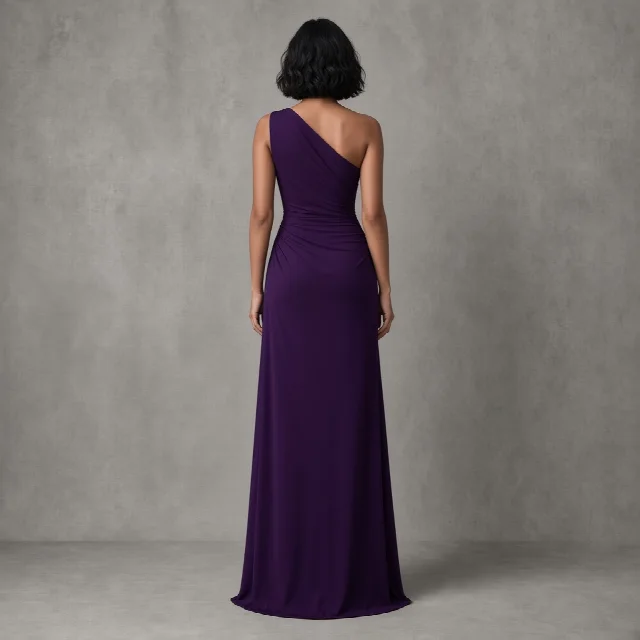 Black Asymmetric Indo-Western Gown thumbnail