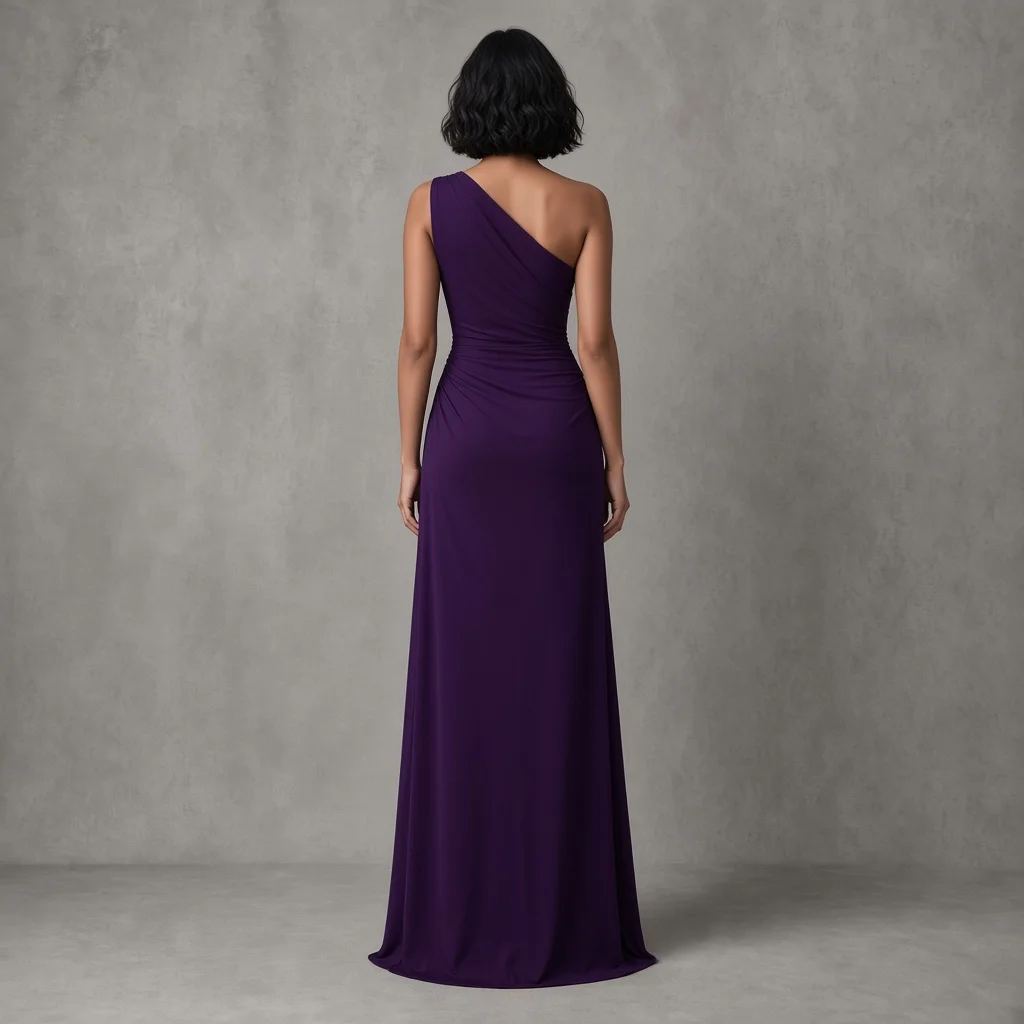 Black Asymmetric Indo-Western Gown