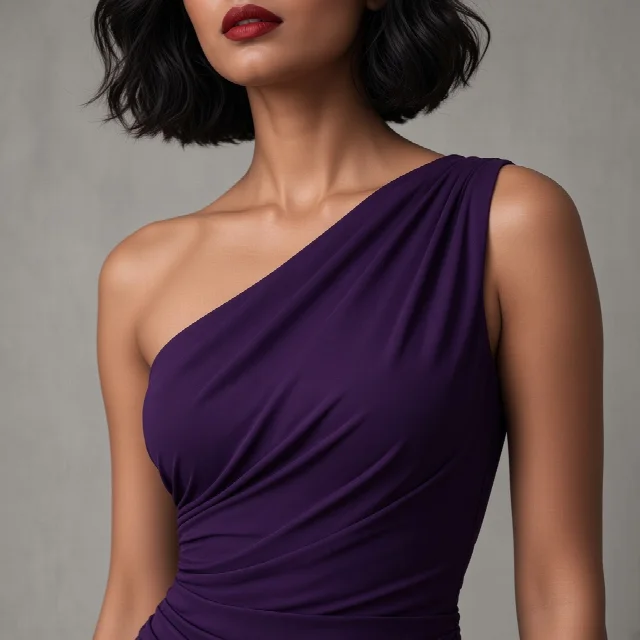 Black Asymmetric Indo-Western Gown thumbnail