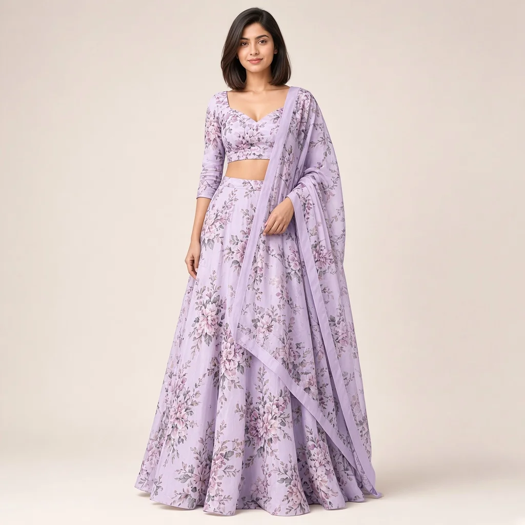 Blossom Flare Floral Lehenga Set
