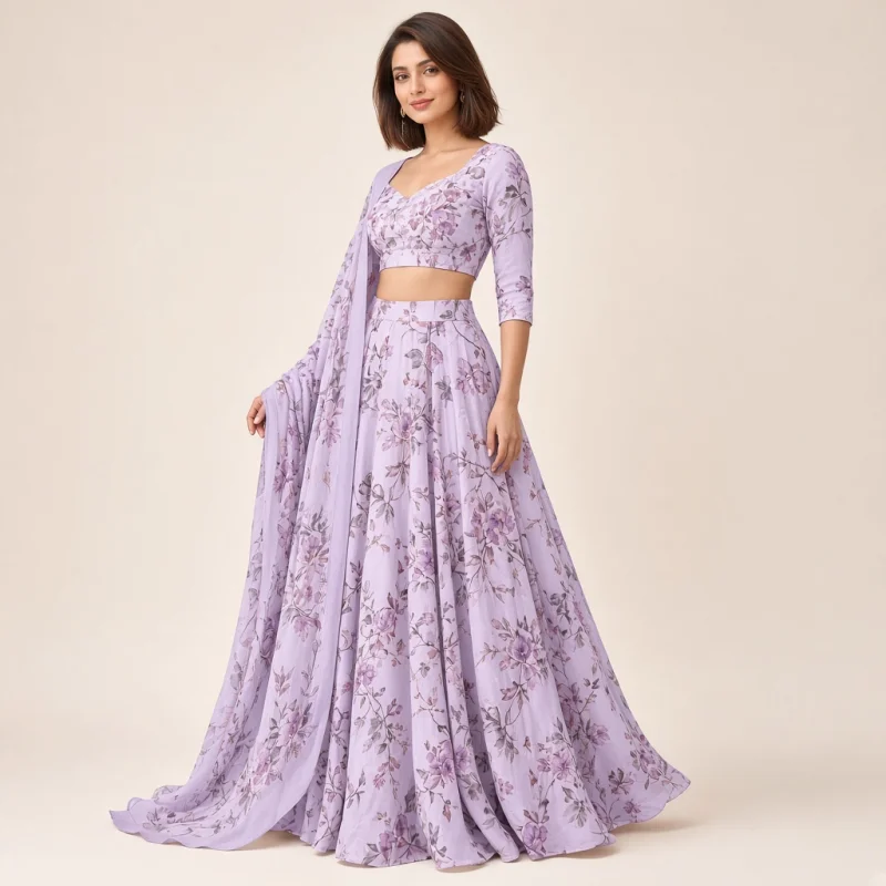Blossom Flare Floral Lehenga Set