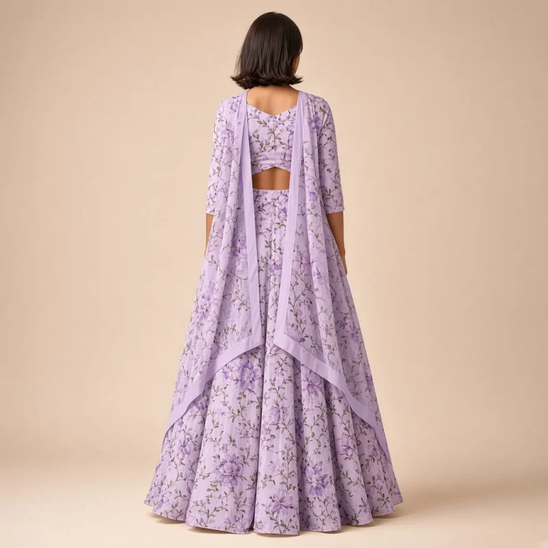 Blossom Flare Floral Lehenga Set