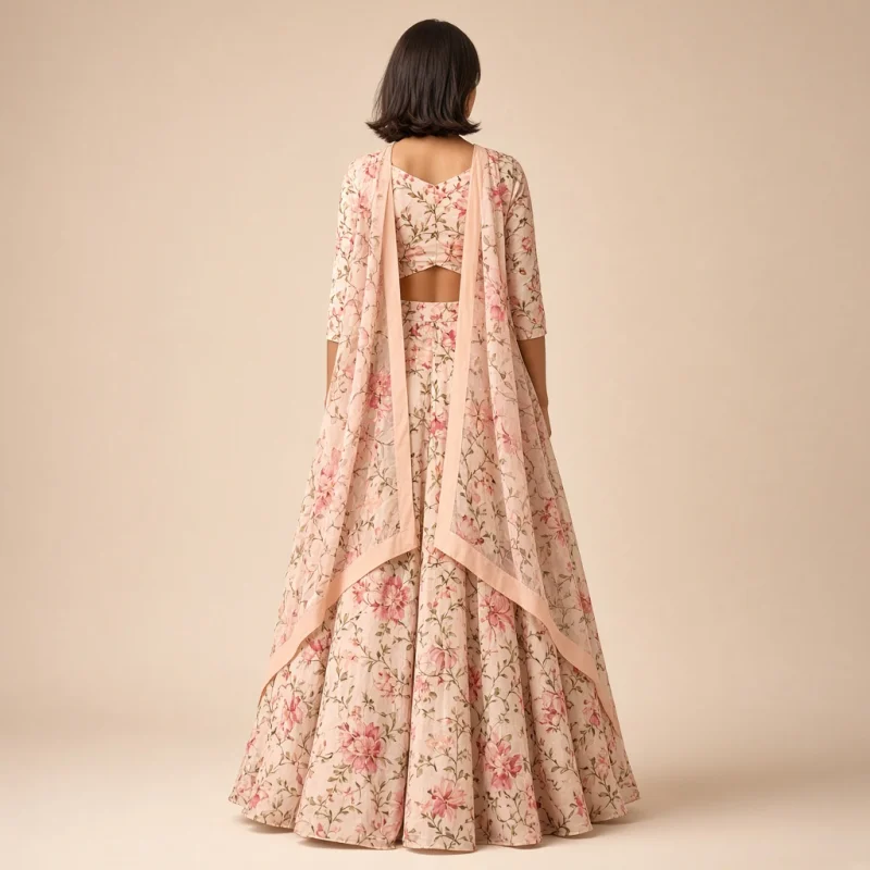 Blossom Flare Floral Lehenga Set
