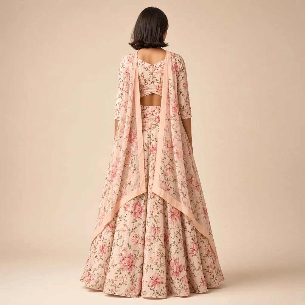 Blossom Flare Floral Lehenga Set