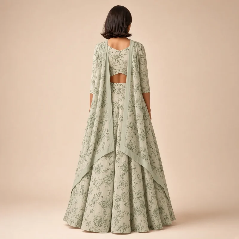 Blossom Flare Floral Lehenga Set thumbnail