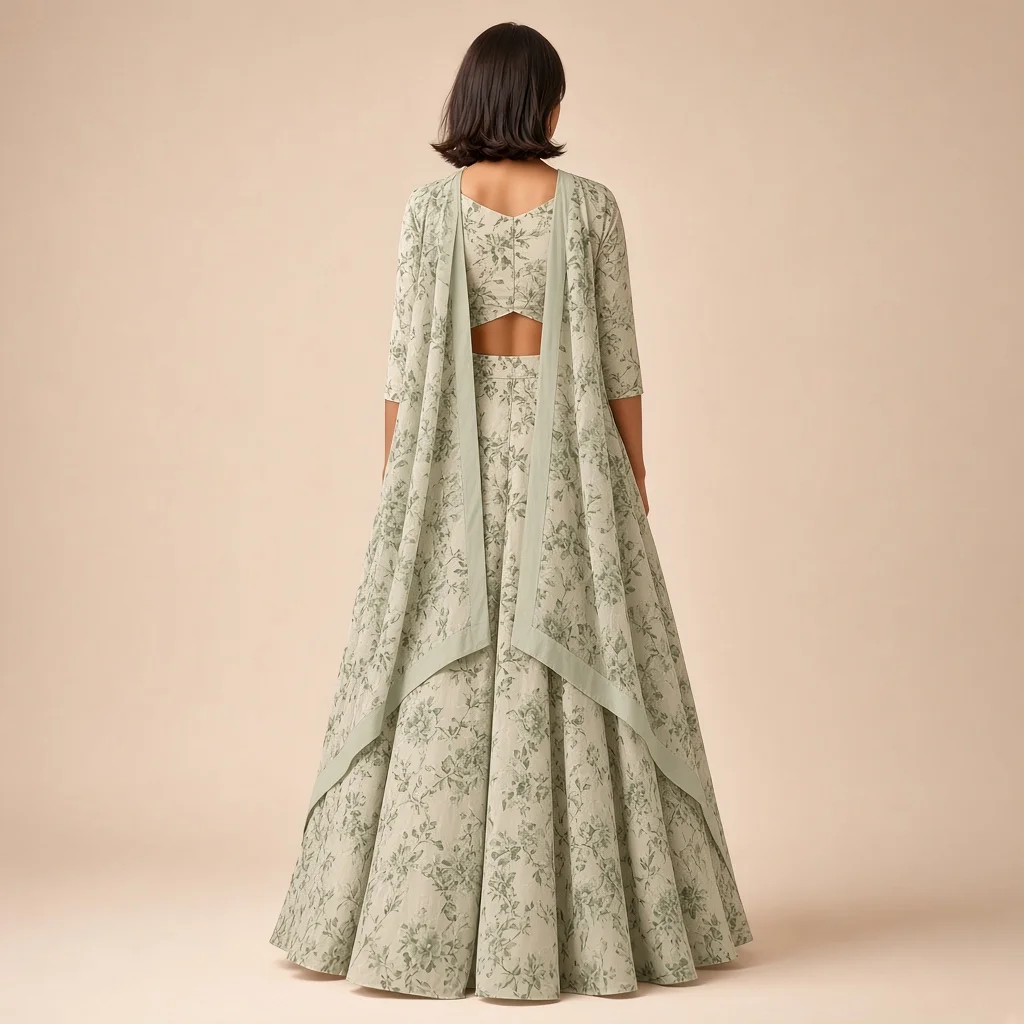 Blossom Flare Floral Lehenga Set