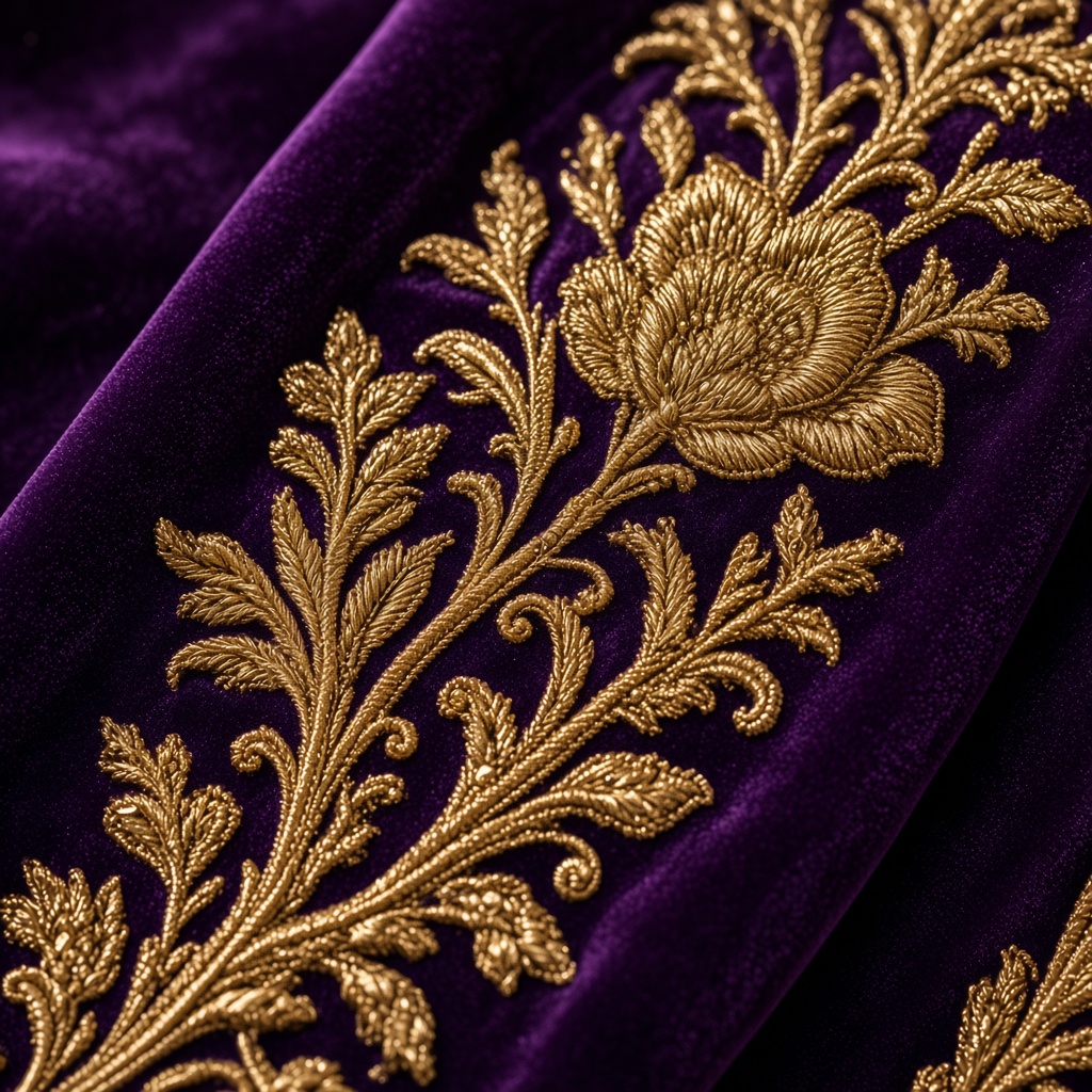 Bridal Velvet Zardosi Saree