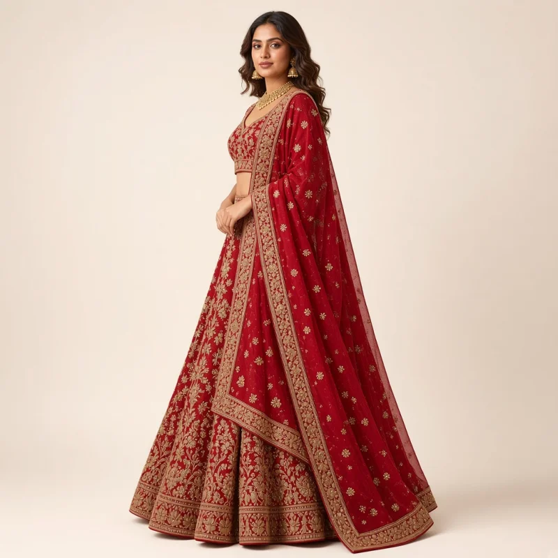 Bridal Zardozi Lehenga Choli