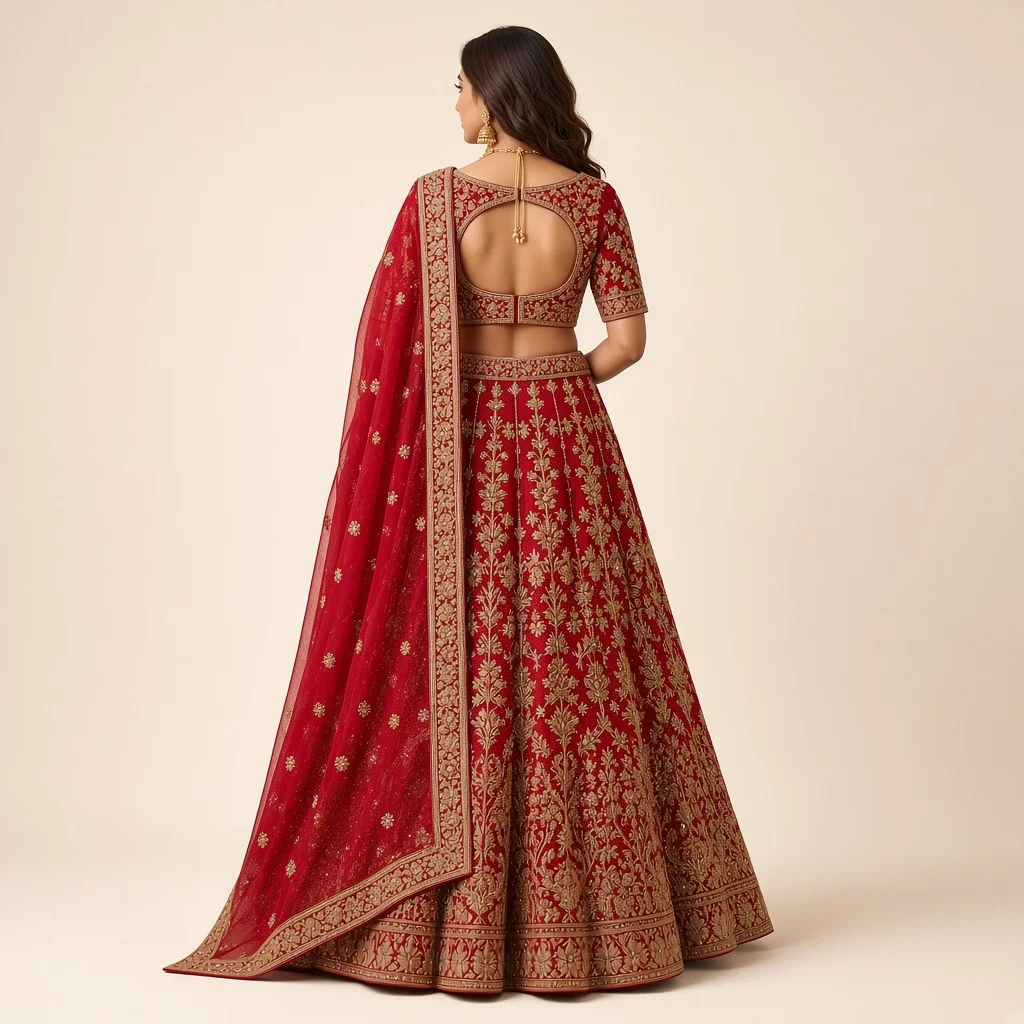 Bridal Zardozi Lehenga Choli