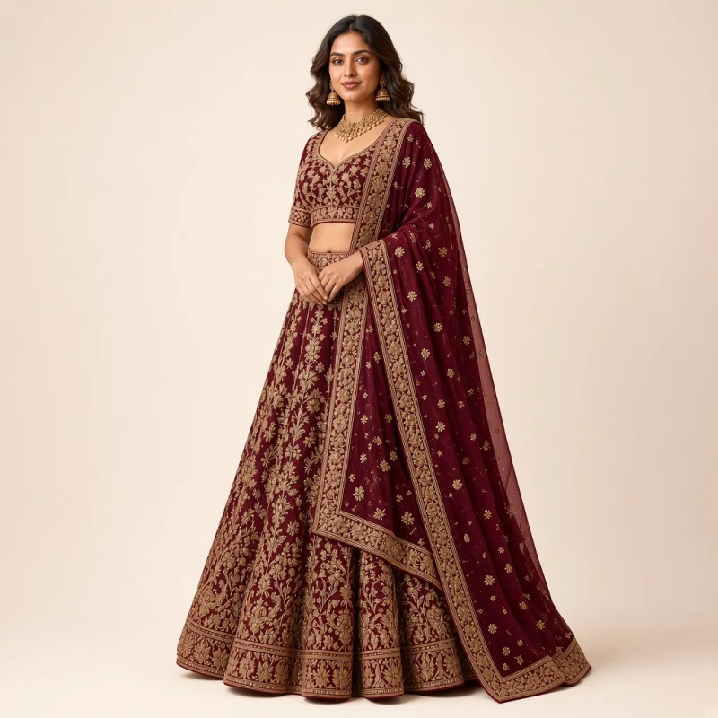 Bridal Zardozi Lehenga Choli thumbnail