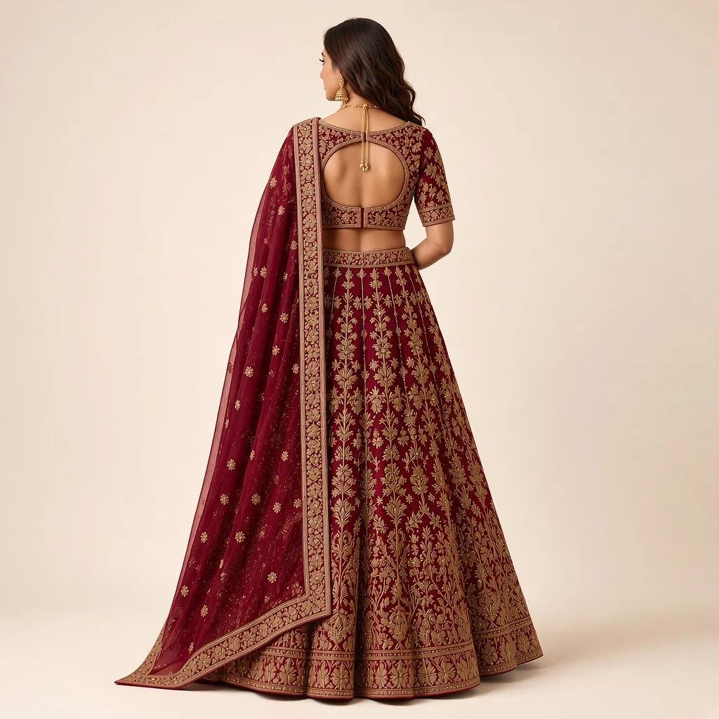 Bridal Zardozi Lehenga Choli