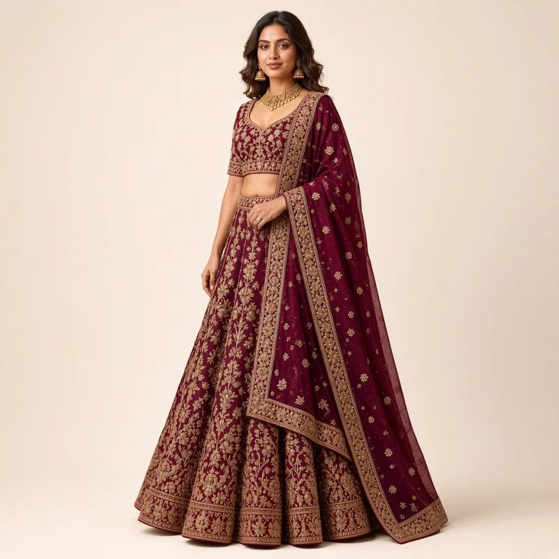 Bridal Zardozi Lehenga Choli thumbnail