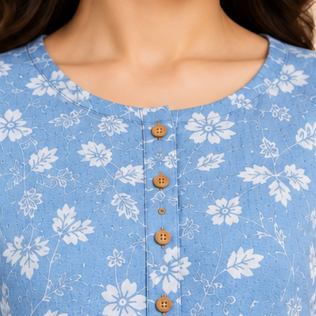 Floral Print Cotton Tunic