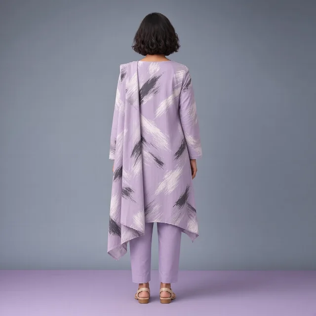 Coral Brushstroke Suit thumbnail