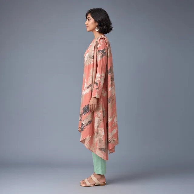 Coral Brushstroke Suit thumbnail