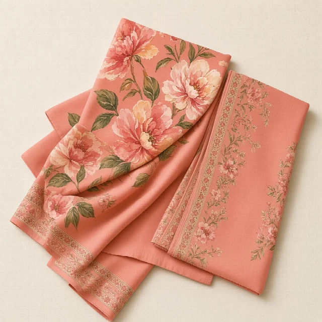 Coral Lawn Dress Material