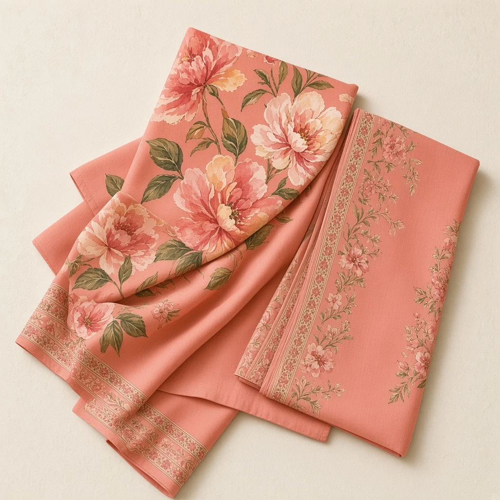 Coral Lawn Dress Material