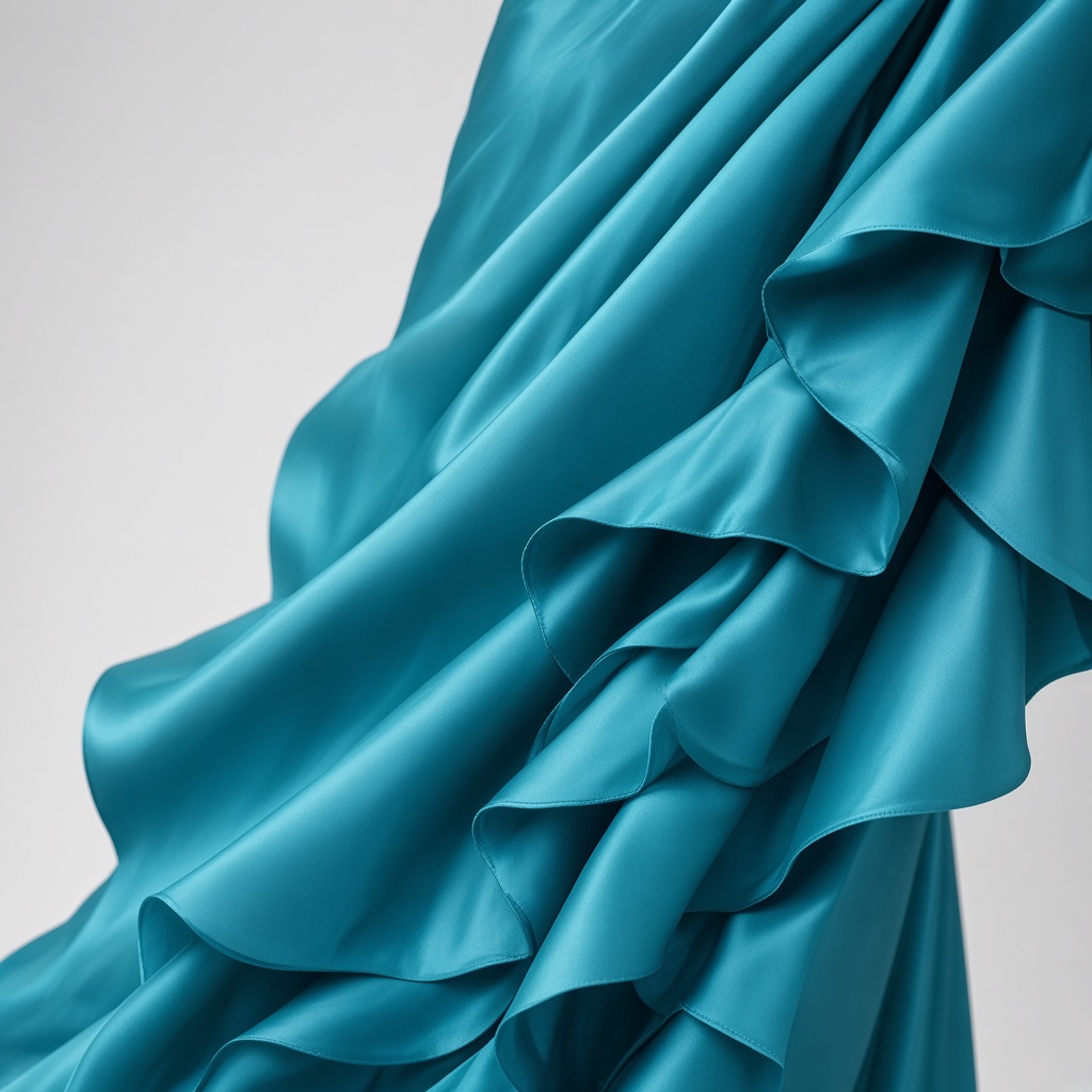 Coral Ruffle Pallu Saree