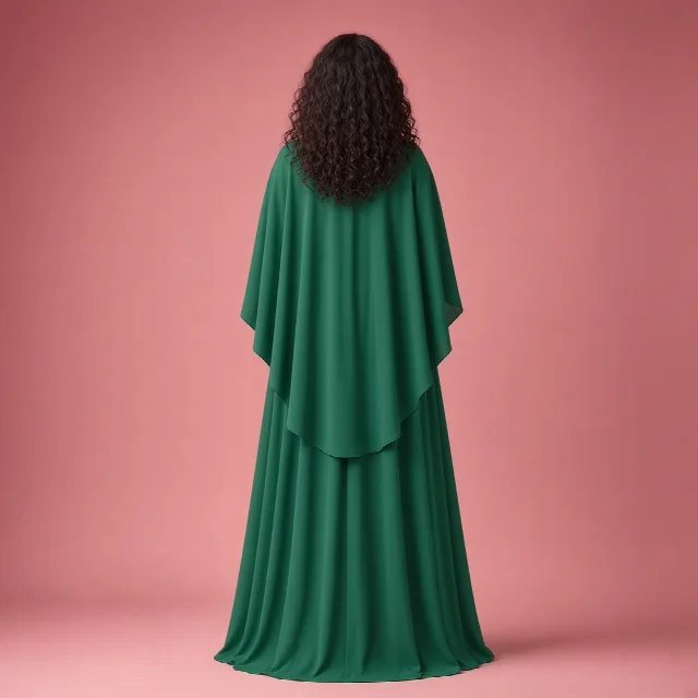 Dusty Rose Cape Gown thumbnail