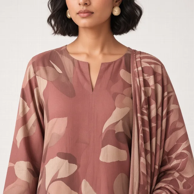 Dusty Rose Palazzo Suit Set