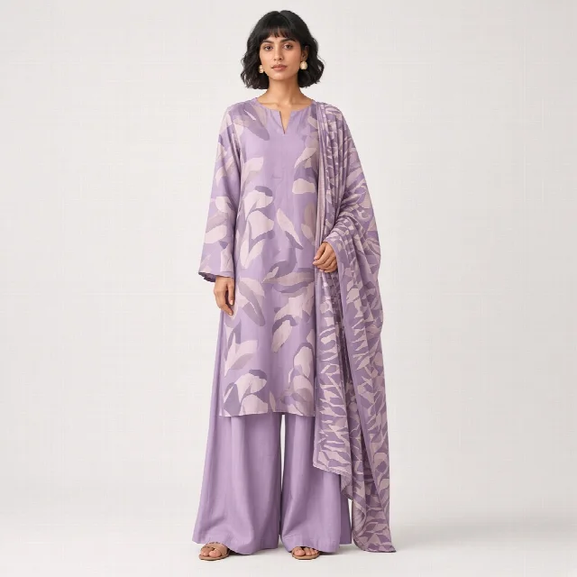 Dusty Rose Palazzo Suit Set thumbnail