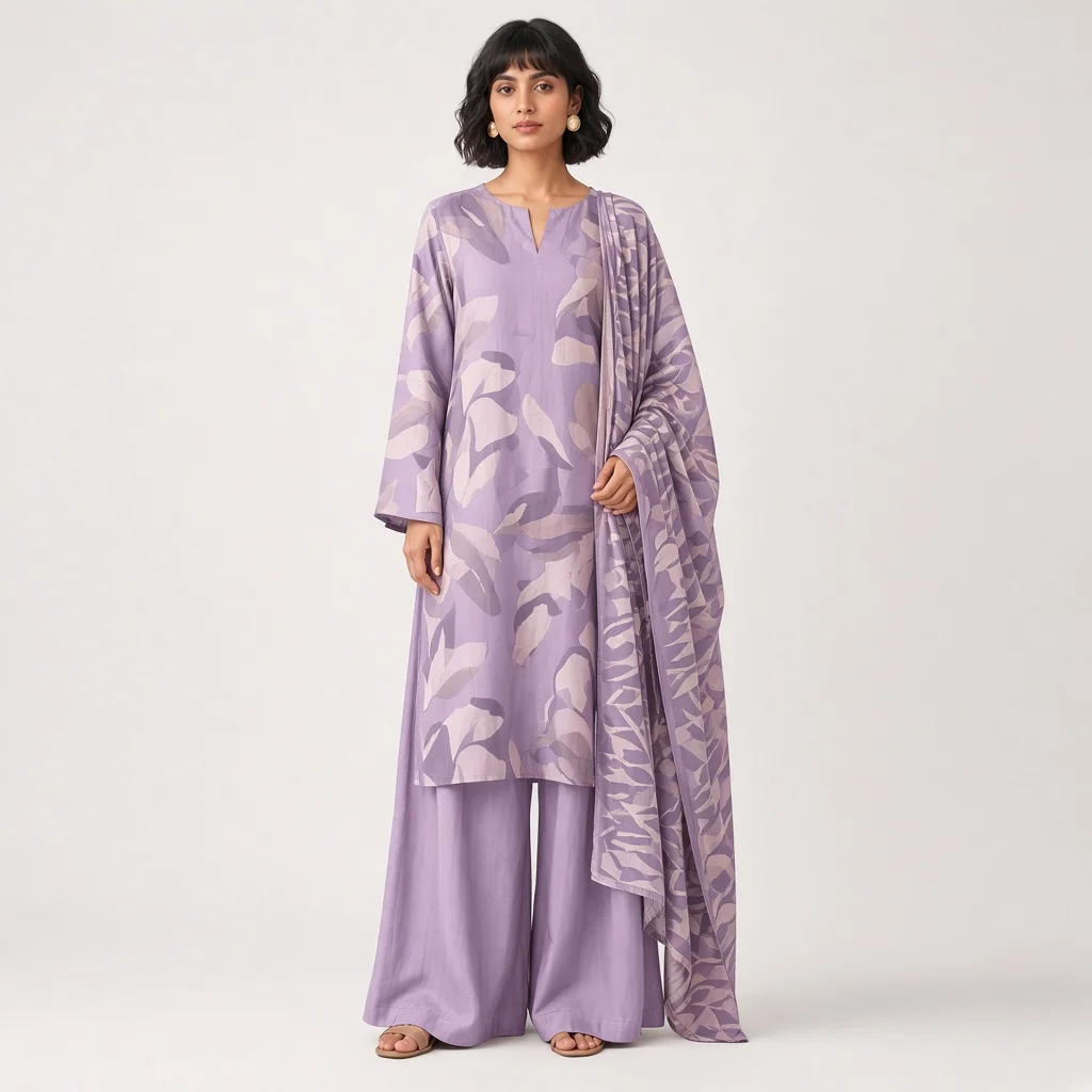 Dusty Rose Palazzo Suit Set