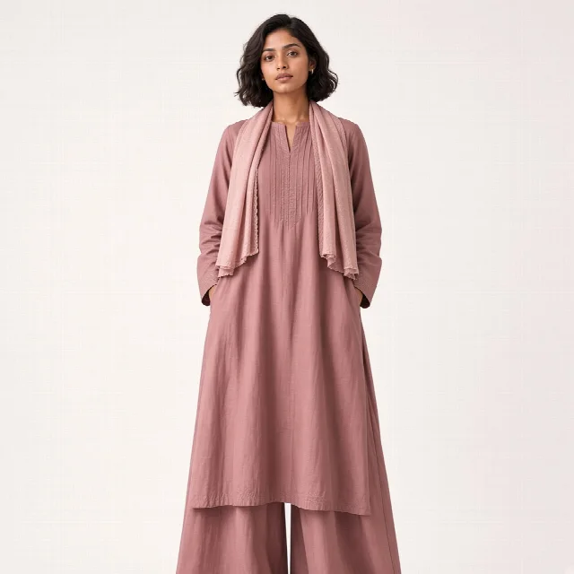 Dusty Rose Palazzo Suit