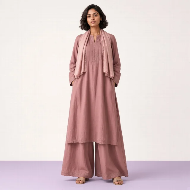 Dusty Rose Palazzo Suit thumbnail