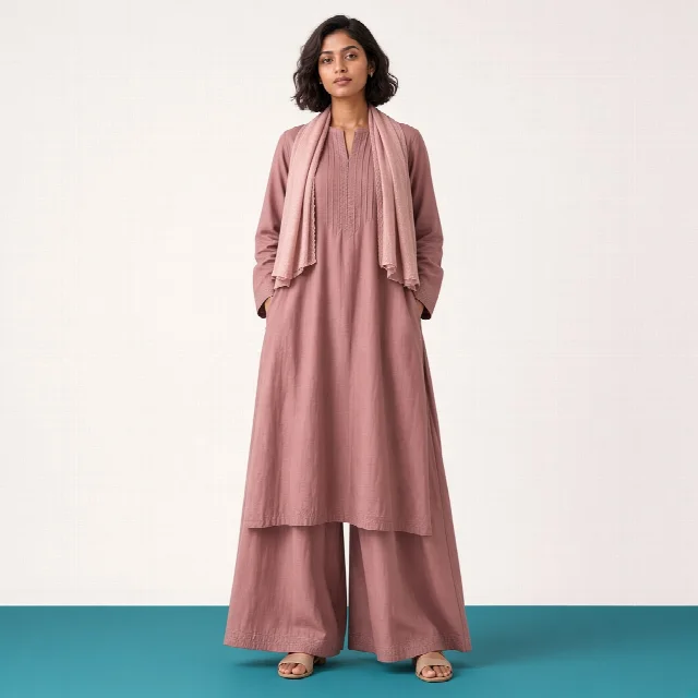 Dusty Rose Palazzo Suit thumbnail
