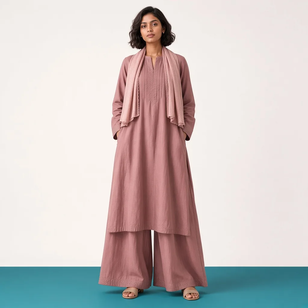 Dusty Rose Palazzo Suit