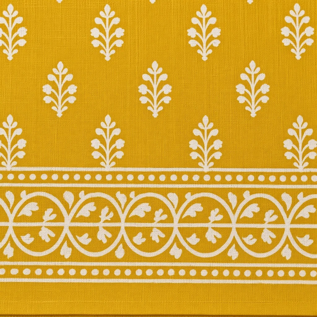 Indigo Block-Print Dress Material