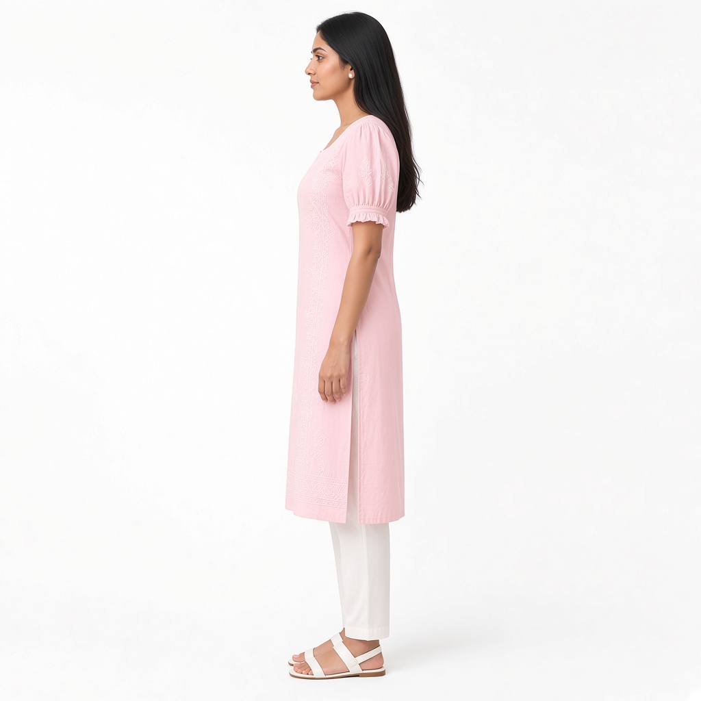 Ivory Chikankari Kurti