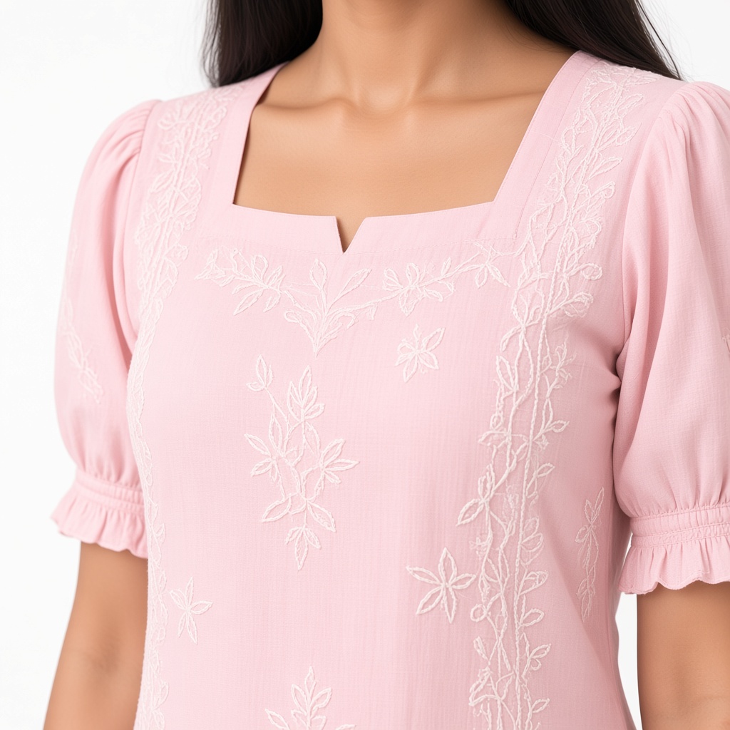 Ivory Chikankari Kurti