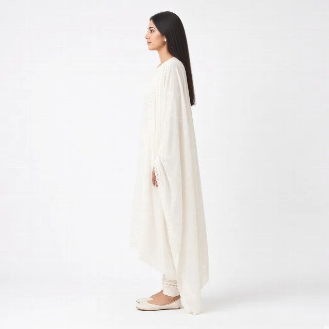 Ivory Chikankari Salwar Suit